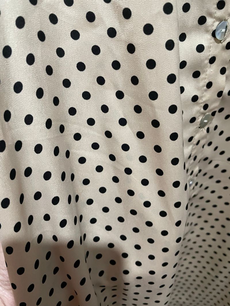 Tunik polkadot bahan silk, foto 3