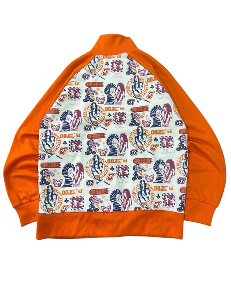 Tracktop Hysteric Inspired Full Print Graphic Zip-Up Jacket, foto 2