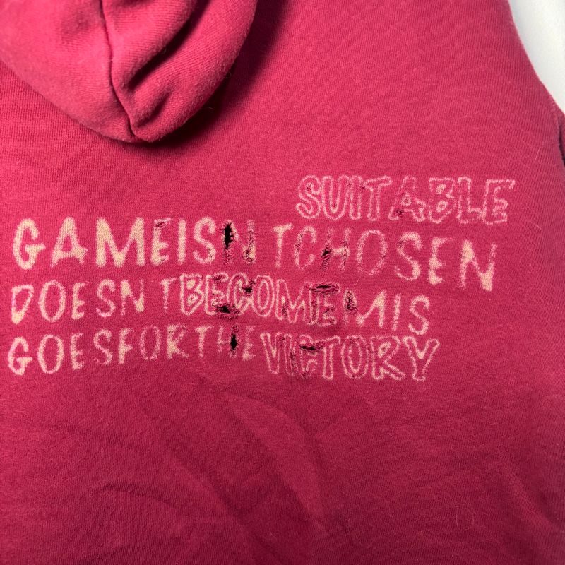 oversize red boxy graphic hoodie, foto 4
