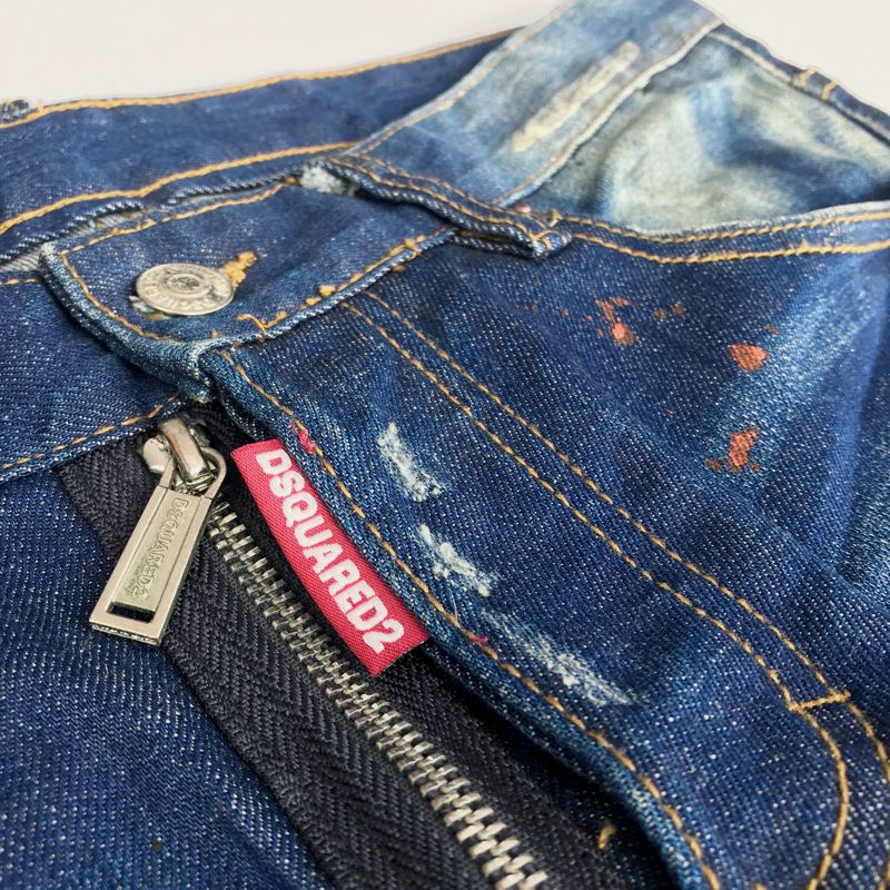 DSQUARED Ripped Washed Jeans, foto 7
