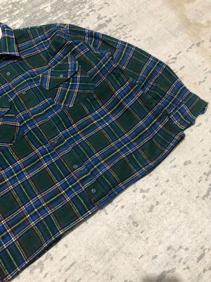Falon Vintage Pattern Plaid Flannel Boxy Fit, foto 7