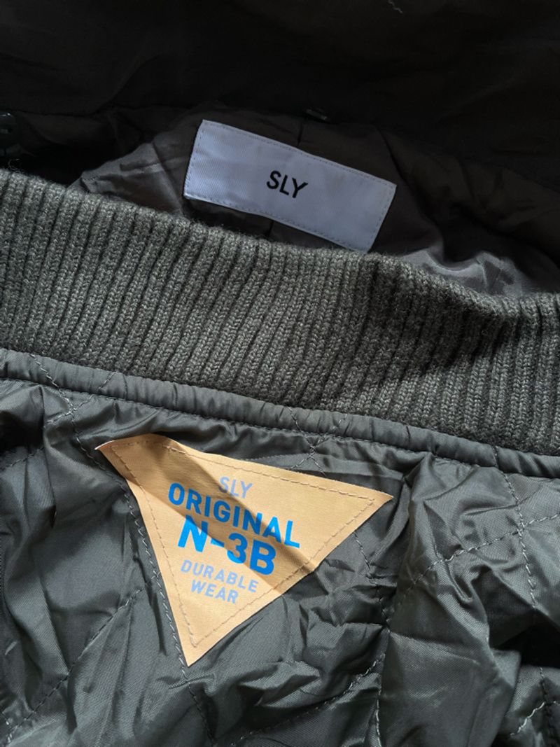 1990's - SLY Military Napoleon Fur hoodie Jacket Y2k Grunge - Preloved