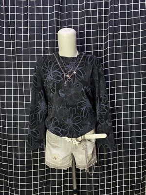 y2k look elegance knit long sleeve