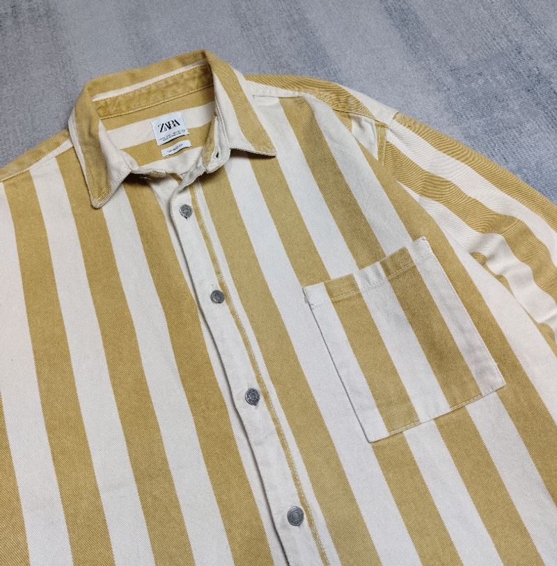 Zara Stripe Denim Shirts, foto 2