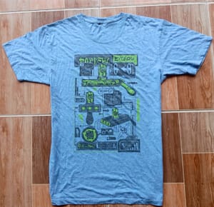 Casual T-shirt Pria blue