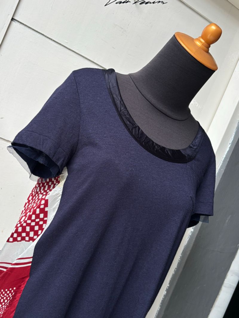 SACAI LUCK Navy Dress, foto 3