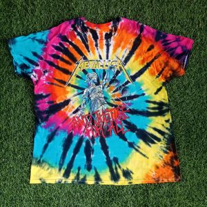 Kaos band Metallica Tie Dye And justice for all