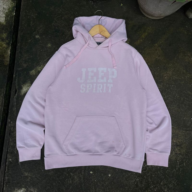 JEEP SPIRIT Script Printed Soft Pink Hoody, foto 2