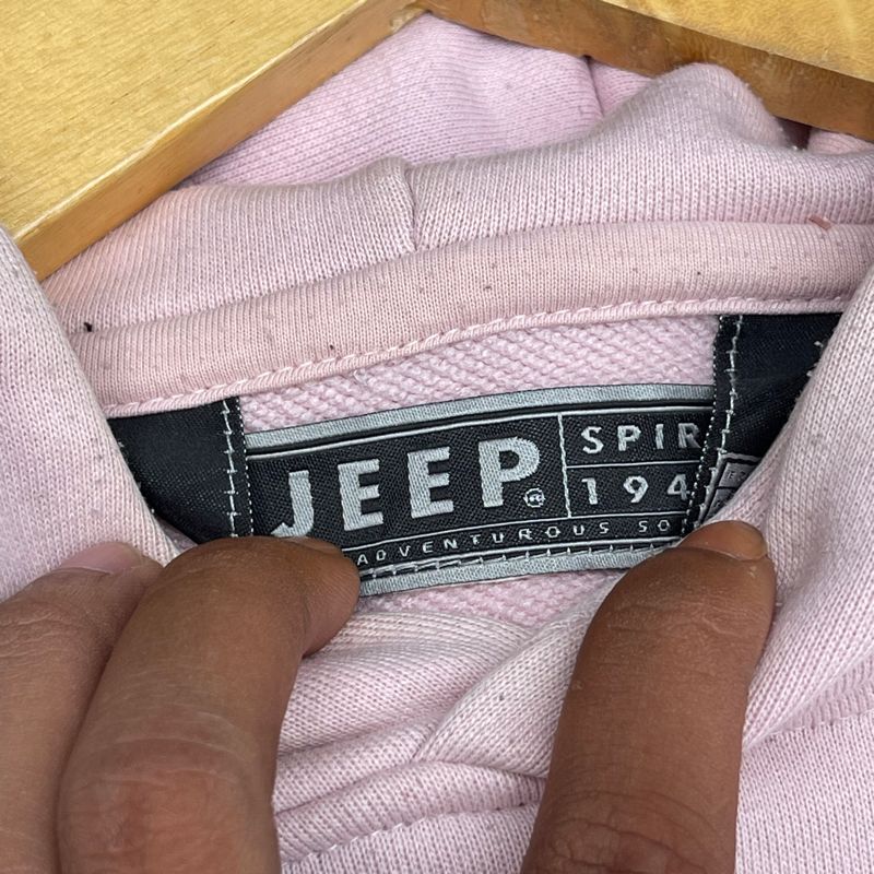 JEEP SPIRIT Script Printed Soft Pink Hoody, foto 5