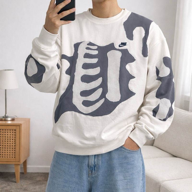 Nike rework skeleton sweatshirt, foto 4