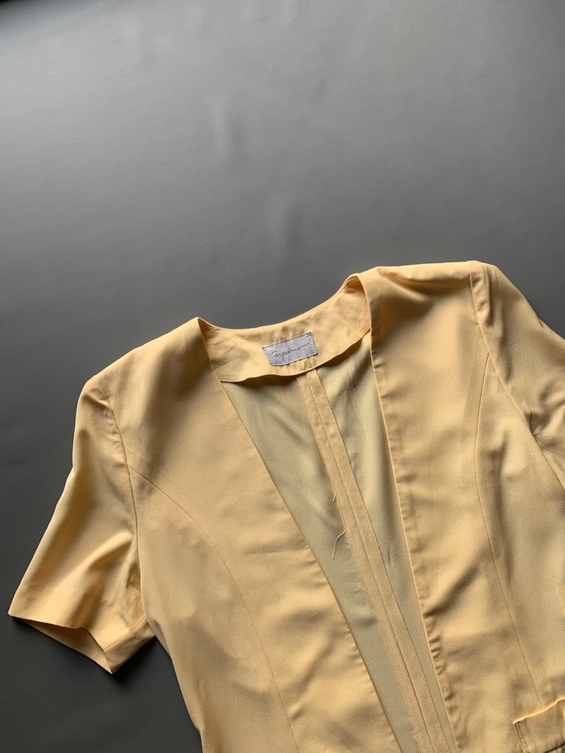 Casual Blazer Wanita yellow, foto 4