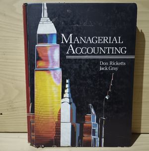 Managerial accounting
‎by Ricketts, Don; Gray, Jack C