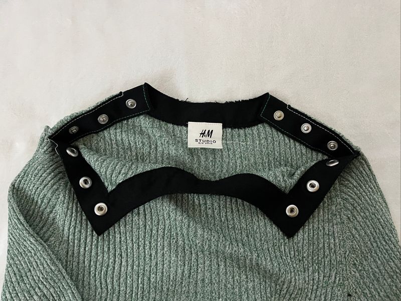 H&M green top, foto 2