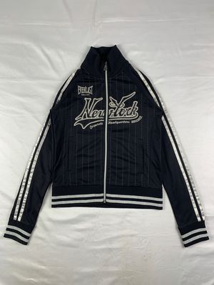 2000s Everlast Black Stripes Taped Track Top (S)