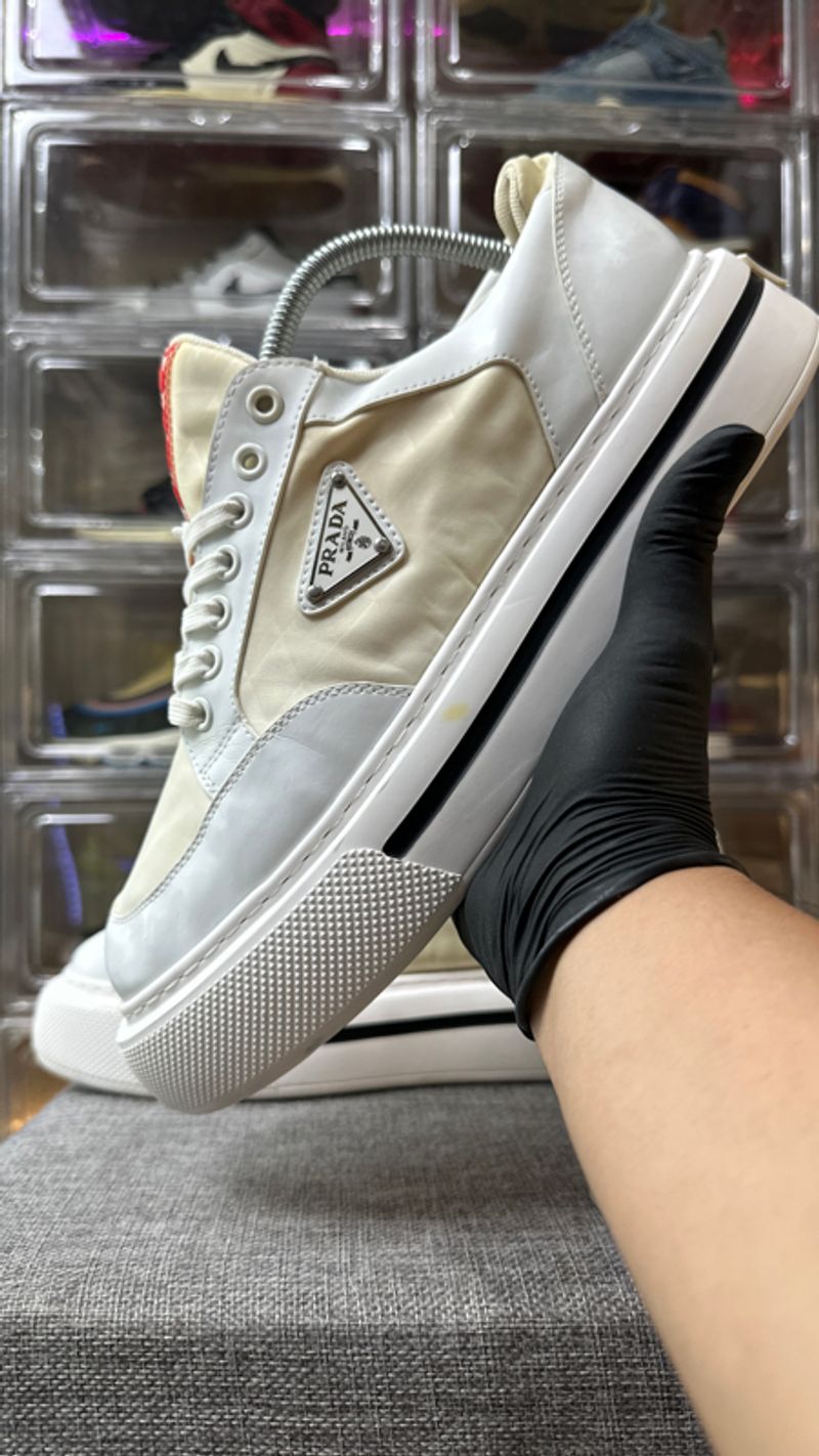 PRADA DOUBLE WHEEL SNEAKERS WHITE , PRADA DOUBLE WHEEL SNEAK, foto 6
