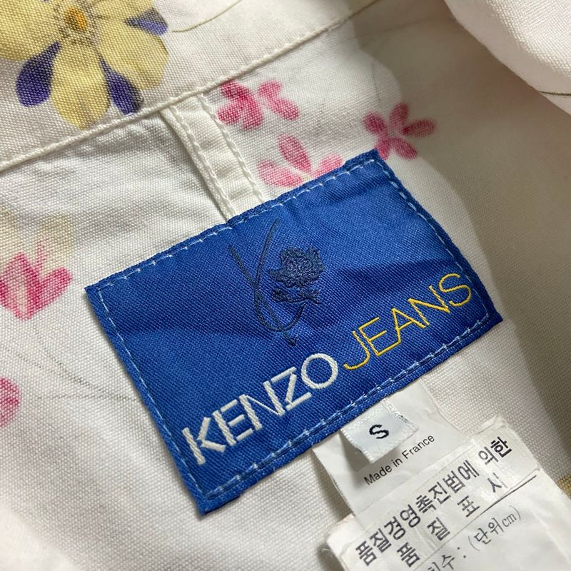 Kenzo Blazzer Catton Floral Paint 80s, foto 4