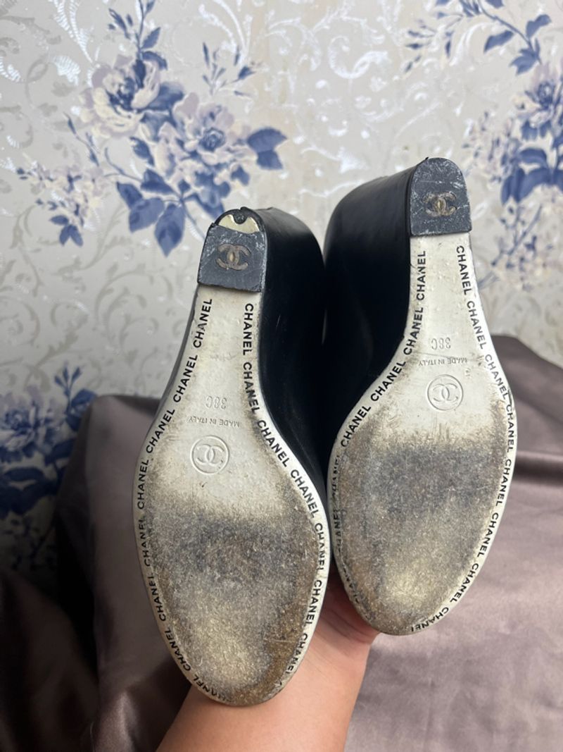 Prelove vintage chanel wedges, foto 4