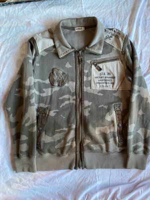 vintage camo military avirex indianapolis jacket