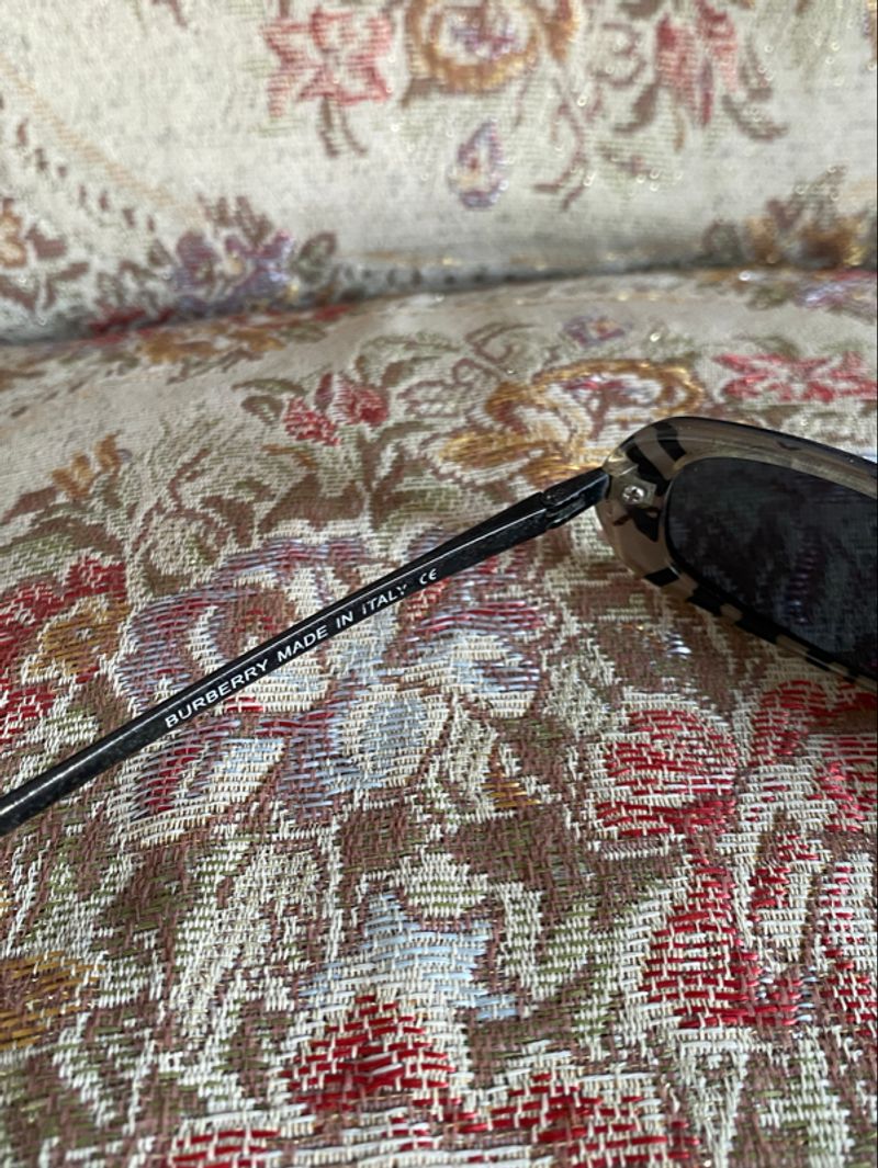 burberry sunglasses checked frame design, foto 4