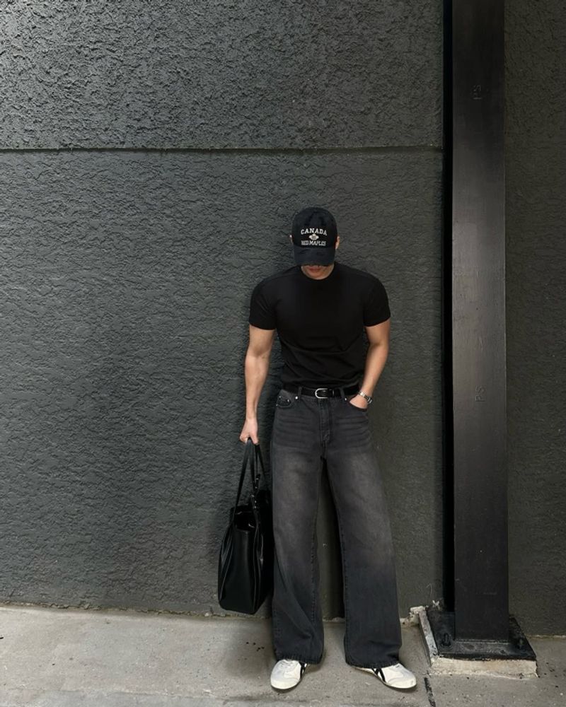 Black Wash Baggy jeans, foto 3