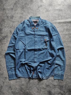 Chambray Workshirt Blue Denim by Vonin.