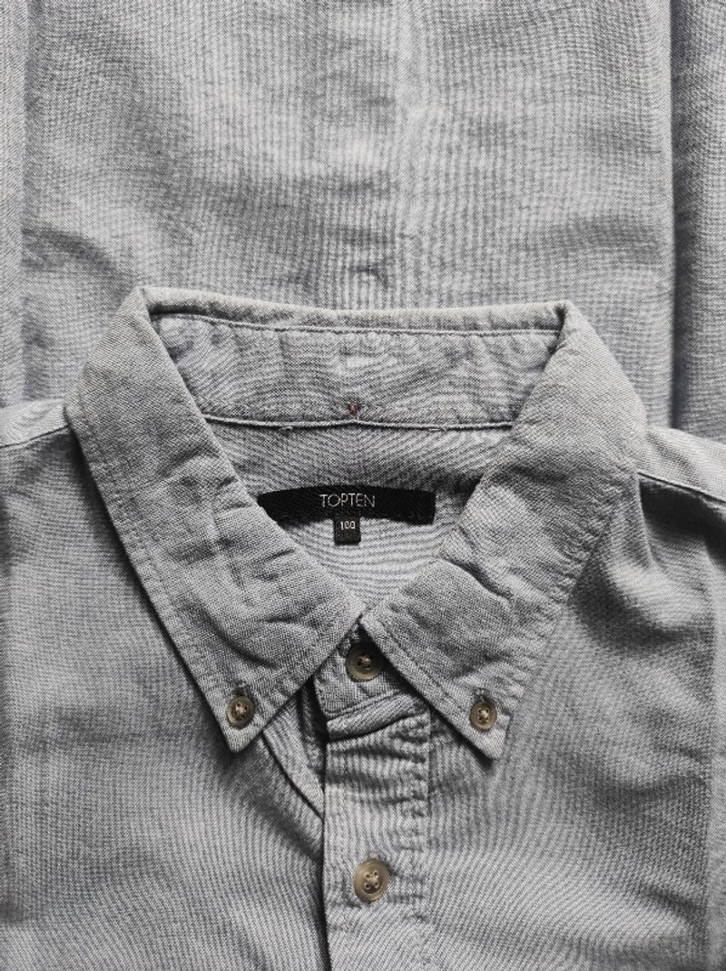 Chambray Workshirt Blue Denim by Topten., foto 3