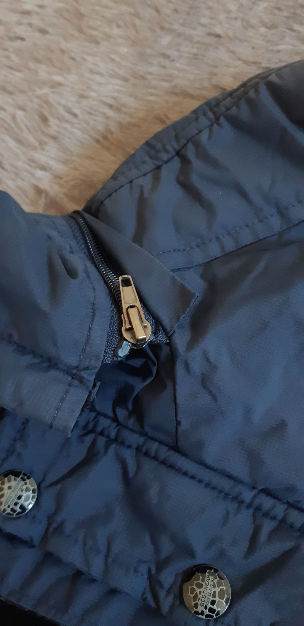 Puffer jacket Pria navy, foto 6