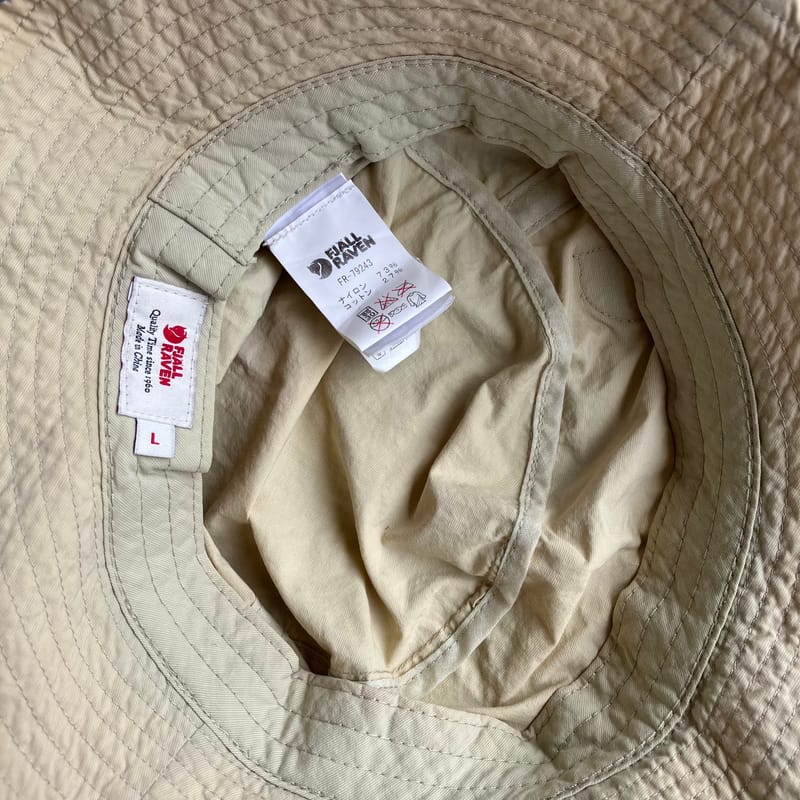 Fjällräven Gorpcore Casual Hat Pria cream, foto 5