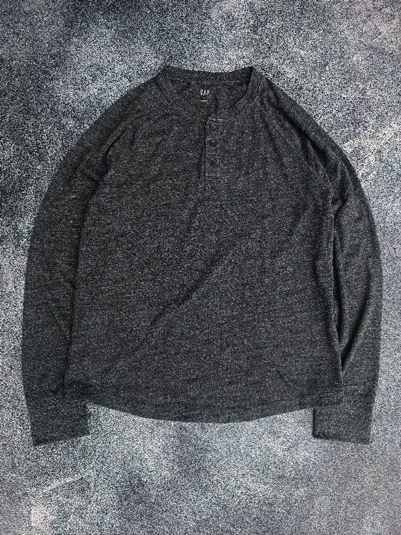 Gap Long Sleeve Marled Henley, foto 2