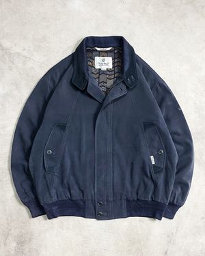 Troy Bros Harrington Suede Bomber Flight Work Jacket Vintage