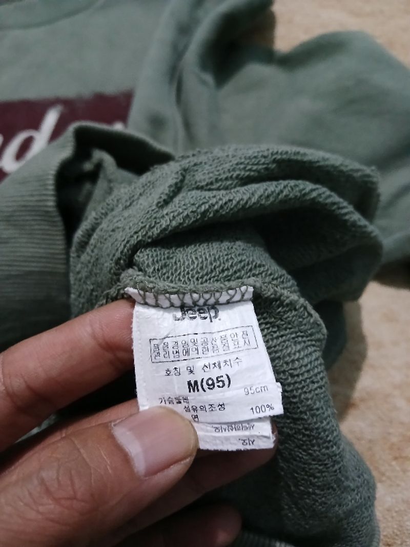 Sweater crewneck jeep second thrift, foto 4