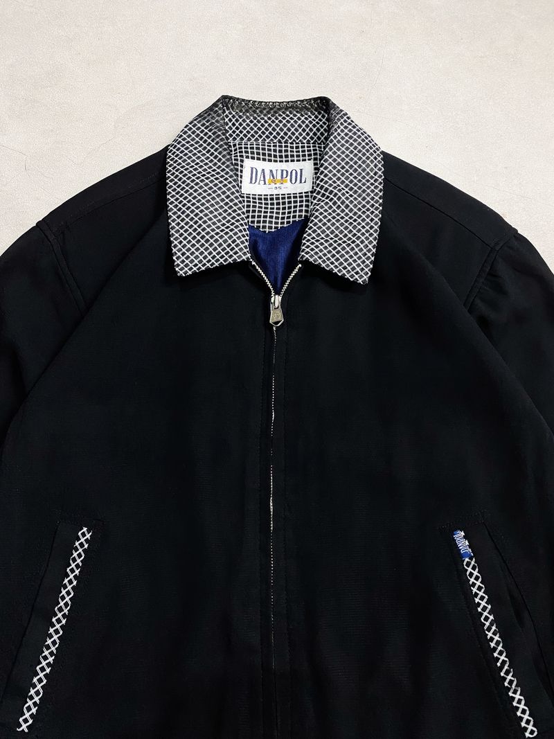 Danpol Harrington Casual Work Jacket Boxy Bomber Flight Vtg, foto 3