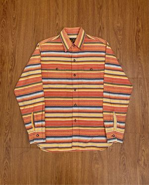 Indian motorcycle striped navajo shirt by Toyo enterprise