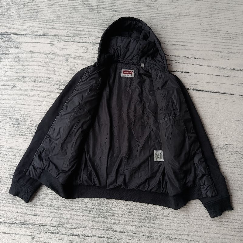 Levi's jacket with hoodie black, foto 3