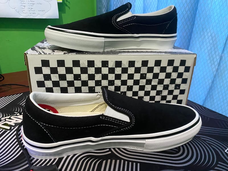 VANS Sneakers Pria white black, foto 6