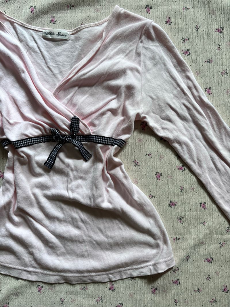 Coquette Soft Pink Ribbon Top, foto 2