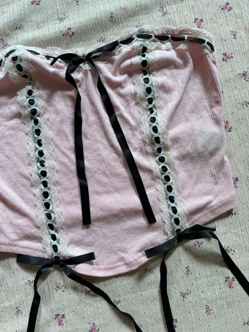 Coquette Pink Ribbon Top, foto 2