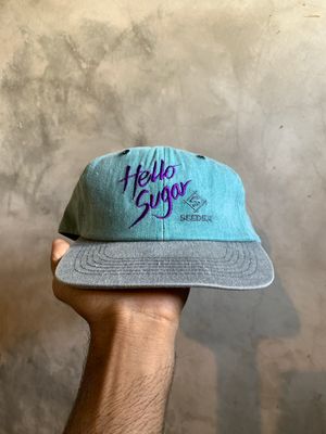Vintage Classic Golfer Hat Cap Trucker Snapback Hello Washed