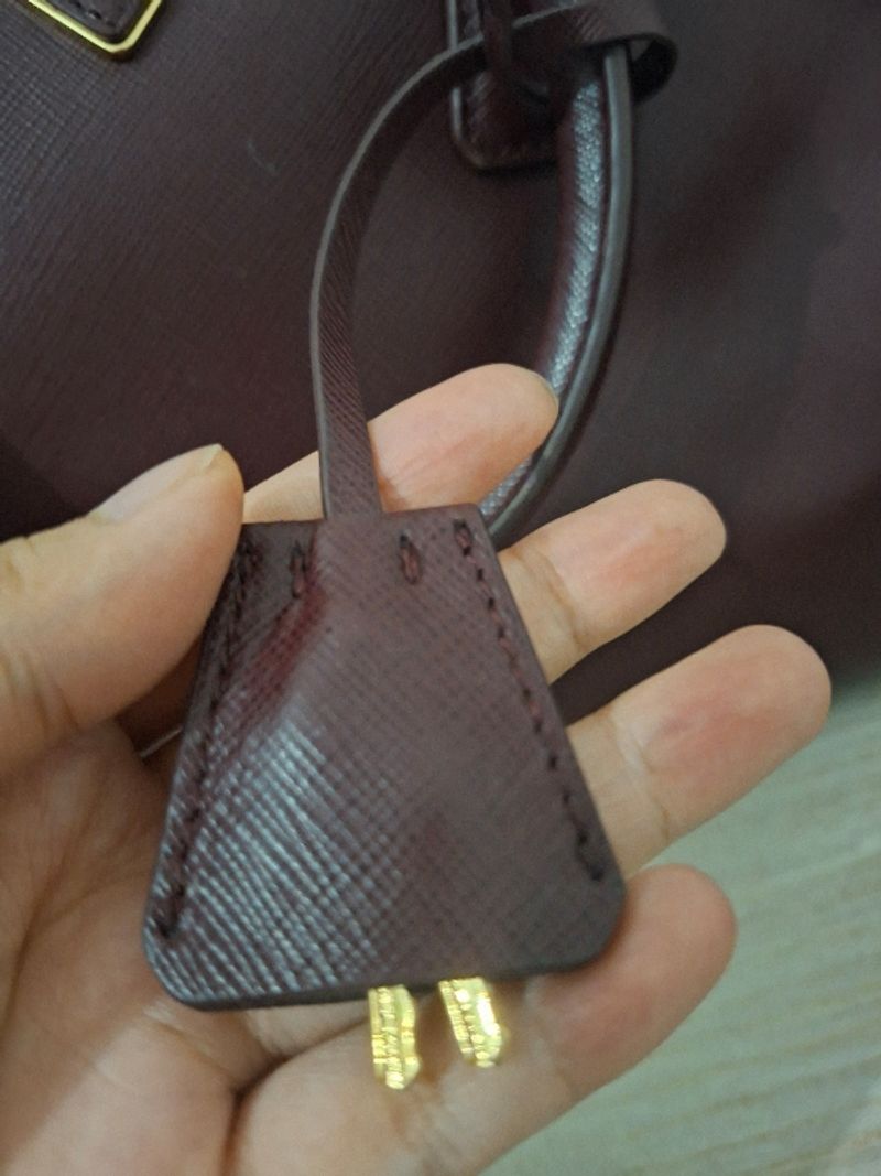 Preloved Prada Speedy Burgundy, foto 6