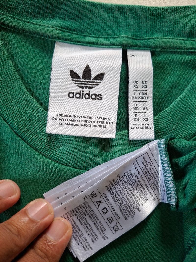 KAOS ADIDAS TRIFOIL RINGER TEE ORIGINAL 100%, foto 3