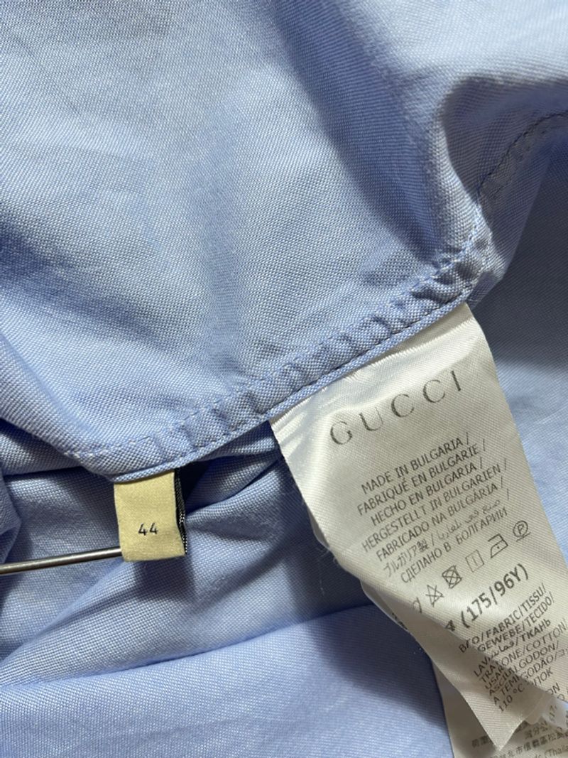 Uniform Gucci Contrast Colar Shirt, foto 7