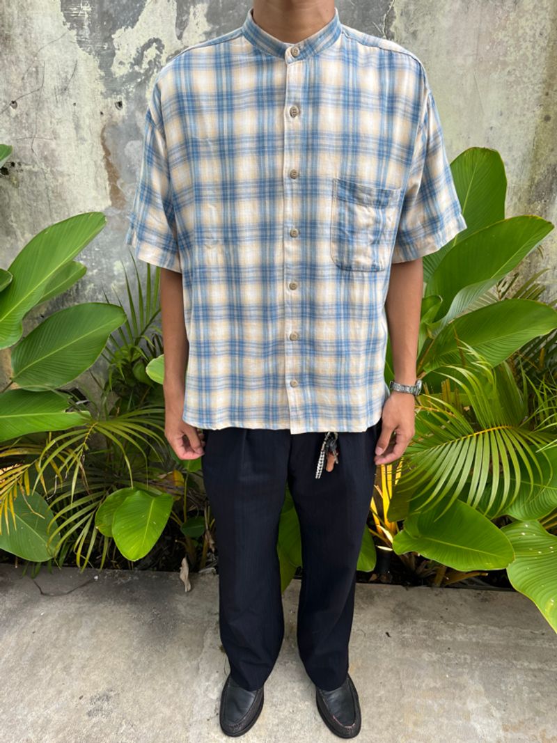 Kemeja boxy oversize / boxy shirt, foto 5