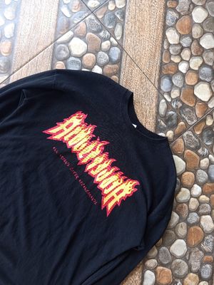 Acover Decalcomanie Flame long sleeve t-shirt in black.