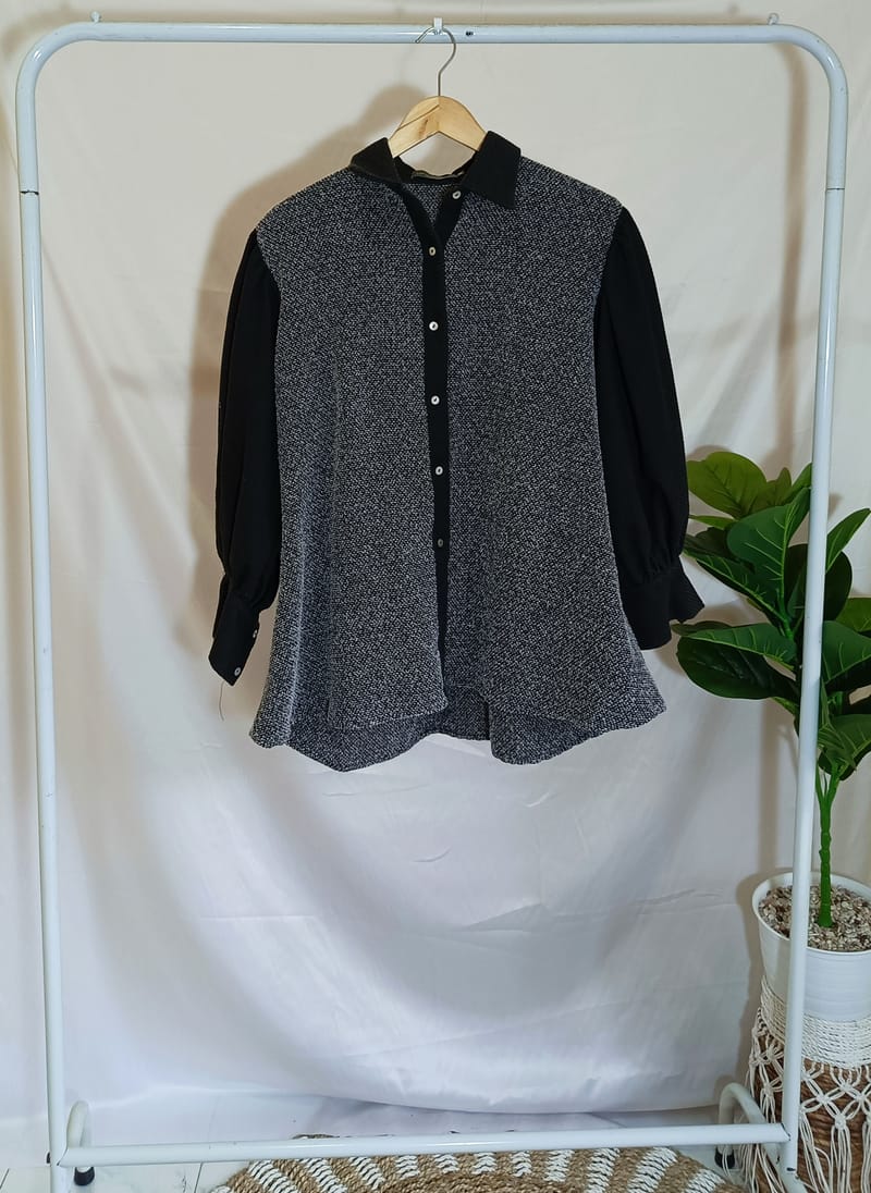 Sweatshirt Wanita black gray, foto 2