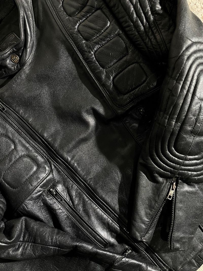 Vintage Motorcycle Real Leather Jacket, foto 2