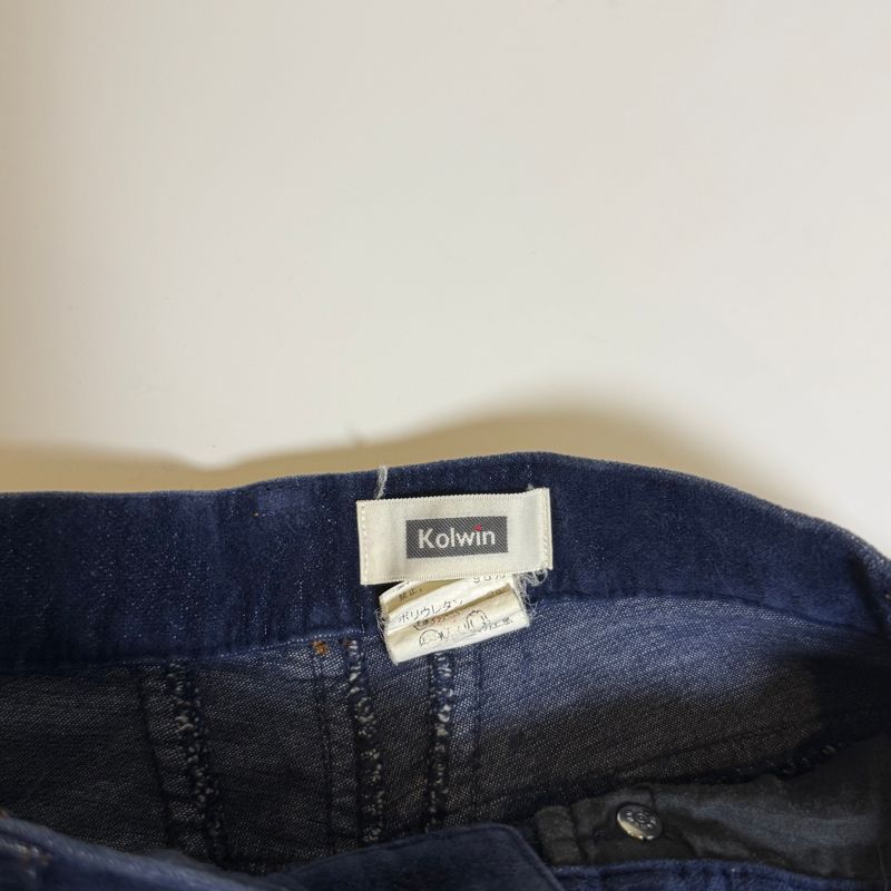 Kolwin Vintage Navy Velvet Bootcut Pants, foto 3