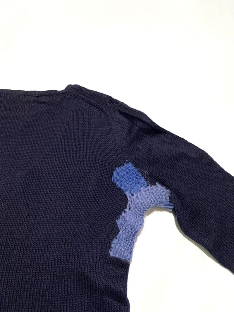 PRADA PATCHWORK CASHMERE DISTRESSED SWEATERS, foto 10