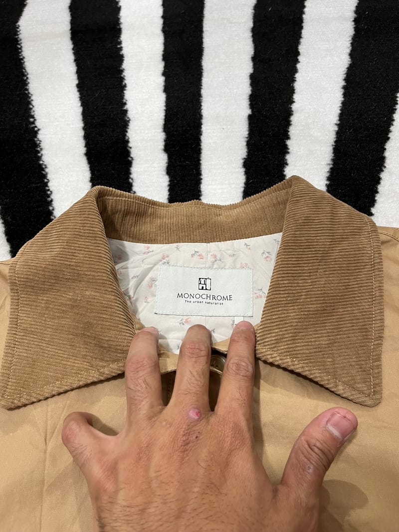 Casual Parka Pria tan, foto 3