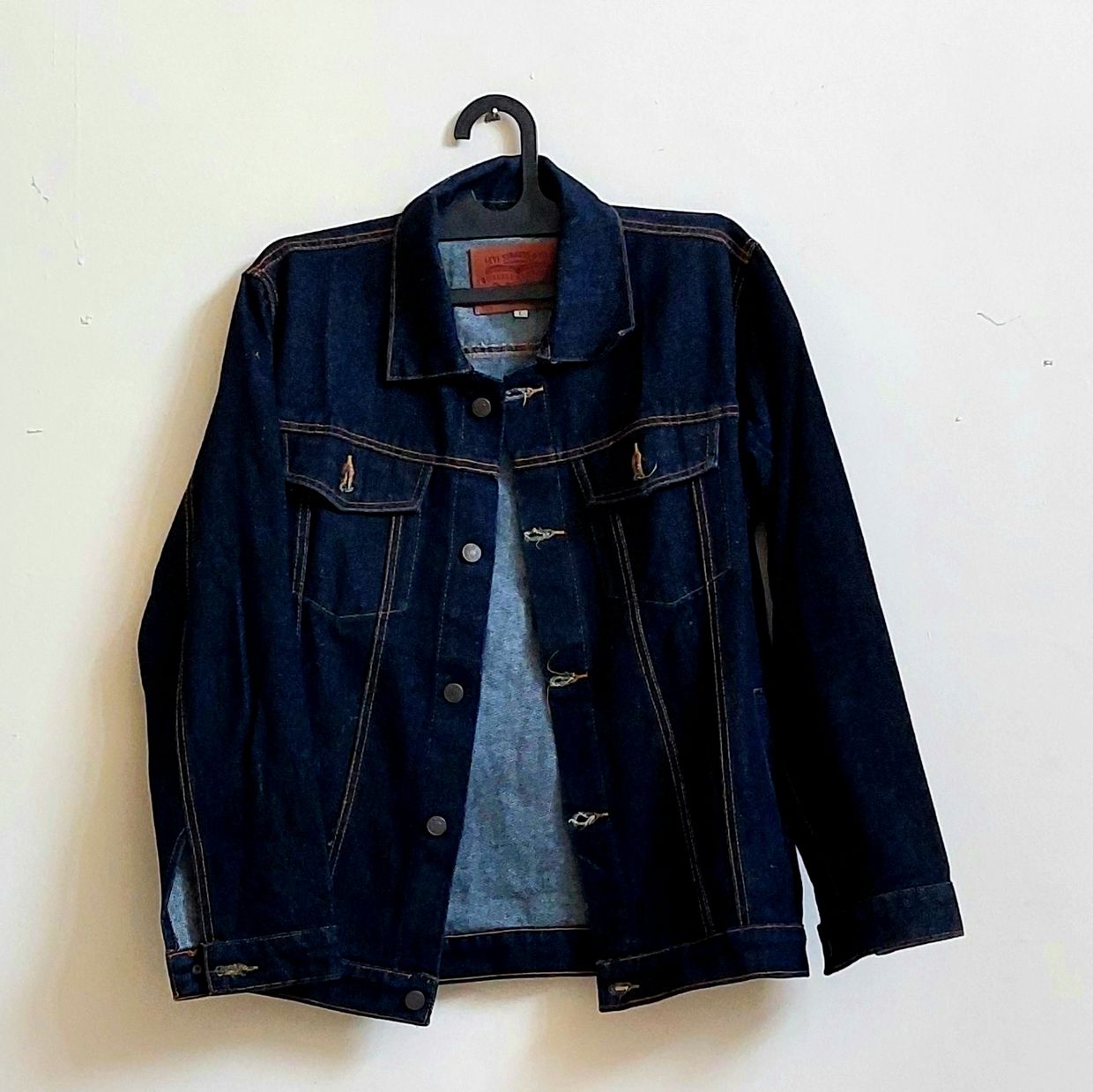 Denim jacket Pria navy