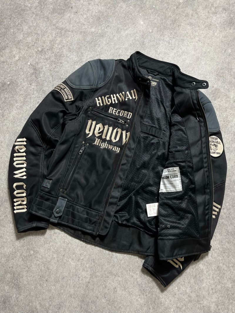 Yellow Corn Highway Magician Motorcycle Jacket - Preloved